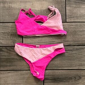 SHEIN Vibrant Pink Bikini Set